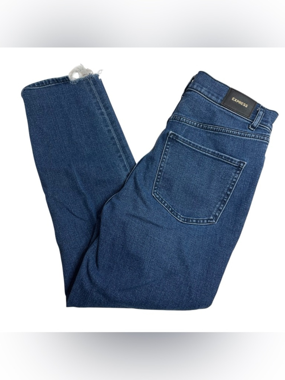 Express Mom Jean Super High Rise Distressed Ankles Size 4 EUC